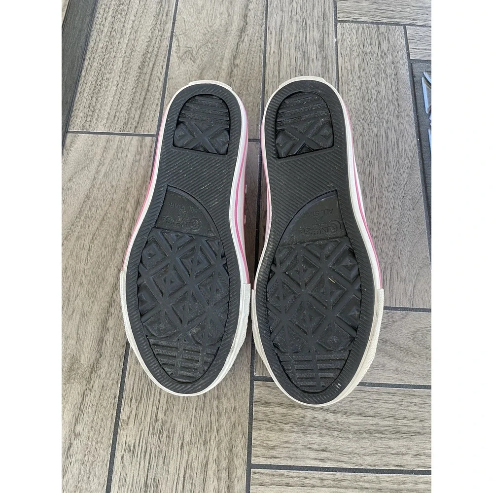 CONVERSE‎ All Star Girls Rose Pink Glitter Sparkle Sneaker Shoe Youth Size 1